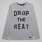 MEXX jongens shirt longsleeve grijs Drop the beat mt 134-140, Mexx, Nieuw, Ophalen of Verzenden, Shirt of Longsleeve