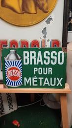 Emaille reclamebord brasso te koop/ruil, Ophalen of Verzenden, Gebruikt, Reclamebord