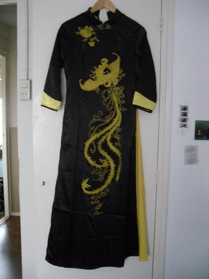 TK: Leuke Chinees/Vietnamese jurk., Kleding | Dames, Jurken, Nieuw, Maat 36 (S), Onder de knie, Ophalen of Verzenden