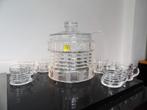 Art Deco grote Bowl + Glazen, Duits Kristal, Ophalen of Verzenden
