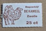 031) ORIGINELE SLUITZEGEL ZWOLLE DAGVERBLIJF DE KAMEEL 25 CT, Ophalen of Verzenden, Postfris, Plaats of Gebouw