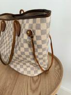 LV Neverfull Damier Azur Medium - Gebruikt, Sieraden, Tassen en Uiterlijk, Tassen | Damestassen, Verzenden, Gebruikt, Wit, Shopper