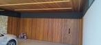 Garagedeur bekleden van 39€m2 frake thermowood ayous, Ophalen, Vouwdeur, Hout, 120 cm of meer