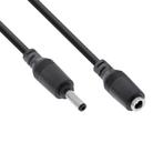 DC Voedingsplug Verlengkabel - 3,5 x 1,35mm - 3 meter - Zwrt, Ophalen of Verzenden, Kabel of Snoer