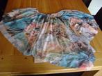 Zalm/blauw/beige Donna Dura vleermuis blouse, mt 36 = 38/40, Kleding | Dames, Maat 38/40 (M), Donna Dura, Zo goed als nieuw, Verzenden