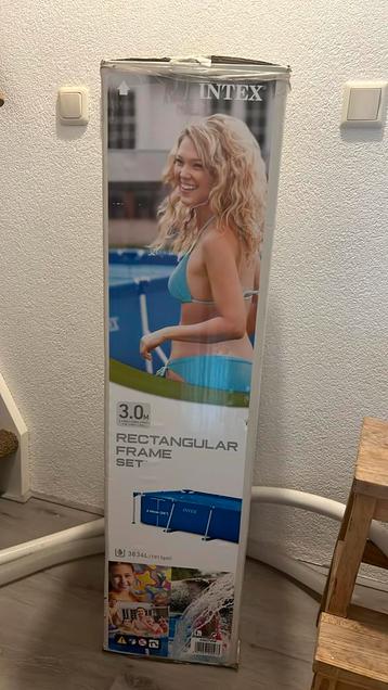 Supercompleet!! Frame zwembad 3.00x2.00x0,75 ! beschikbaar voor biedingen