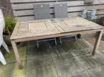 Gratis Houten tuintafel hartman, Tuin en Terras, Tuintafels, Ophalen, Gebruikt, Vierkant, Hout