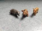 Schleich Bosdieren 3 stuks Otter, Das, Zwijn oud 1992 - 1994, Verzamelen, Dierenverzamelingen, Ophalen of Verzenden, Gebruikt