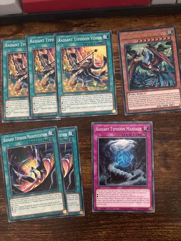 Yugioh Radiant Typhoon Set - Diverse Kaarten! beschikbaar voor biedingen