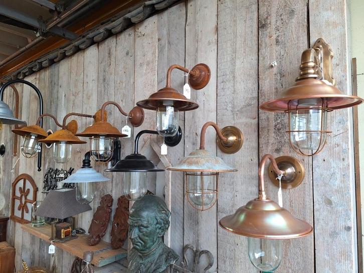 landelijke stallamp van cortenstaal nieuw, Tuin en Terras, Buitenverlichting, Nieuw, Wandlamp, IJzer, 50 tot 250 watt, Netvoeding