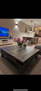 Salontafel Robuust eiken, Ophalen, 100 tot 150 cm, 50 tot 100 cm, Zo goed als nieuw