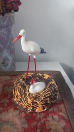 Ooievaar in nestje met kleintje, Ophalen of Verzenden