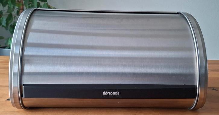 Brabantia RVS broodtrommel met schuifdeksel, Huis en Inrichting, Keuken | Keukenbenodigdheden, Gebruikt, Ophalen of Verzenden