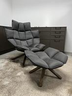 B&B Italia Husk lounge Chair + Ottoman in stof Adria cat. A, Kunststof, Ophalen of Verzenden, Zo goed als nieuw