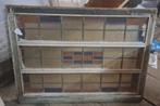 Klepraam met glas in lood 950 x 685, Doe-het-zelf en Verbouw, Glas en Ramen, Ophalen, Gebruikt, 80 tot 120 cm, Overige typen