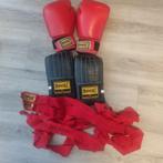 Bokshandschoenen set 2x met hand wraps, Ophalen of Verzenden, Gebruikt, Overige