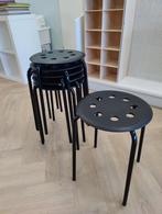 Zwarte krukjes IKEA Marius 6x, Huis en Inrichting, Krukjes, Ophalen, Zo goed als nieuw