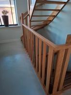 eikenhouten trapleuning  hek 190 cm lang 100 cm hoog, Doe-het-zelf en Verbouw, Ladders en Trappen, Ophalen, Zo goed als nieuw