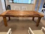 Oud eiken gebinten tafel, Ophalen, Gebruikt, 100 tot 150 cm, Eikenhout