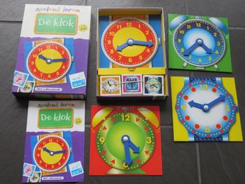 De klok, spelend leren klokkijken, van 5-9 jaar. Mooi beschikbaar voor biedingen