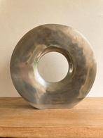 Vintage XL Aluminium Vaas, Ophalen of Verzenden, Overige kleuren, Overige materialen, Minder dan 50 cm