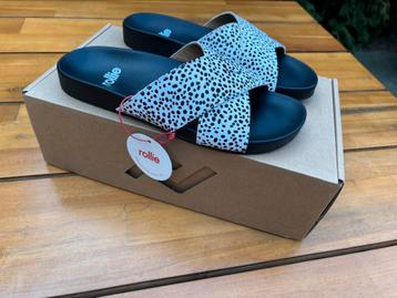 Nieuwe leren Rollie slippers schoenen maat 37 beschikbaar voor biedingen