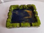 Vintage Keramische Asbak Groen/Blauw, Ophalen of Verzenden