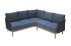 Hoek Loungeset Kolbe | Navy Blue | Acacia & Rope | | Eurofar, 4 zitplaatsen, Verzenden, Nieuw, Loungeset