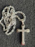 Kruis Ketting met Strass - 1, Overige materialen, Met strass, Nieuw, Ophalen of Verzenden