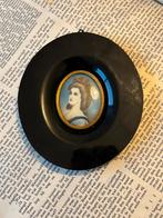 Oud miniatuur portret handgeschilderd, Antiek en Kunst, Kunst | Schilderijen | Klassiek, Verzenden