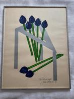 Zeefdruk Juul Kortekaas, Gebruikt, Ophalen of Verzenden, Schilderij, 50 tot 75 cm