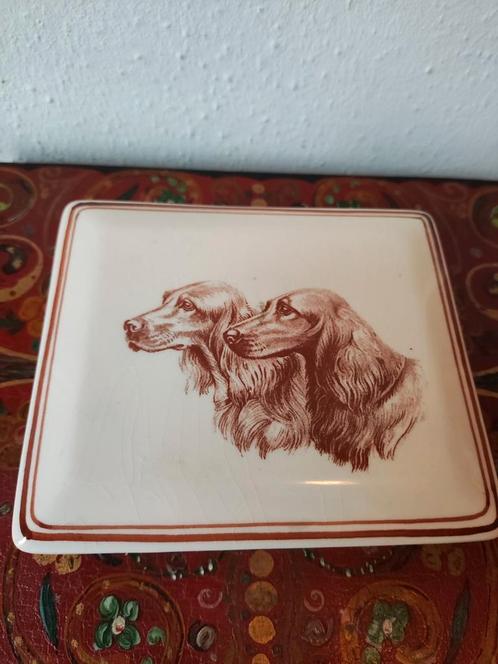 Prachtige vintage porseleinen dekseldoos van Setter Set, Antiek en Kunst, Antiek | Porselein, Ophalen of Verzenden