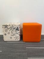 Design Pouvlov poef met Tord Boontje stof, Huis en Inrichting, Ophalen, Vierkant, Zo goed als nieuw, Stof