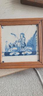 Delfts Blauwe Tegel met Herder, Ophalen of Verzenden