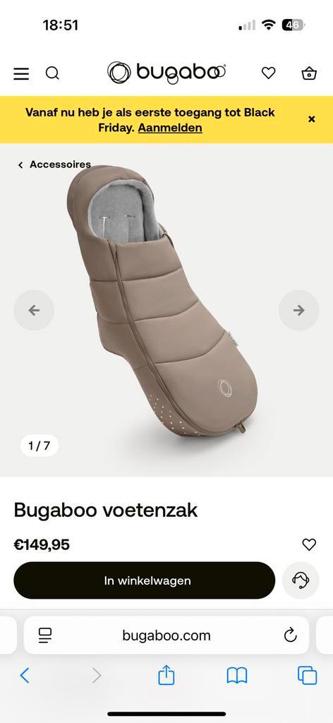 Bugaboo footmuff NIEUW!!, Kinderen en Baby's, Kinderwagens en Combinaties, Nieuw, Kinderwagen, Bugaboo, Ophalen