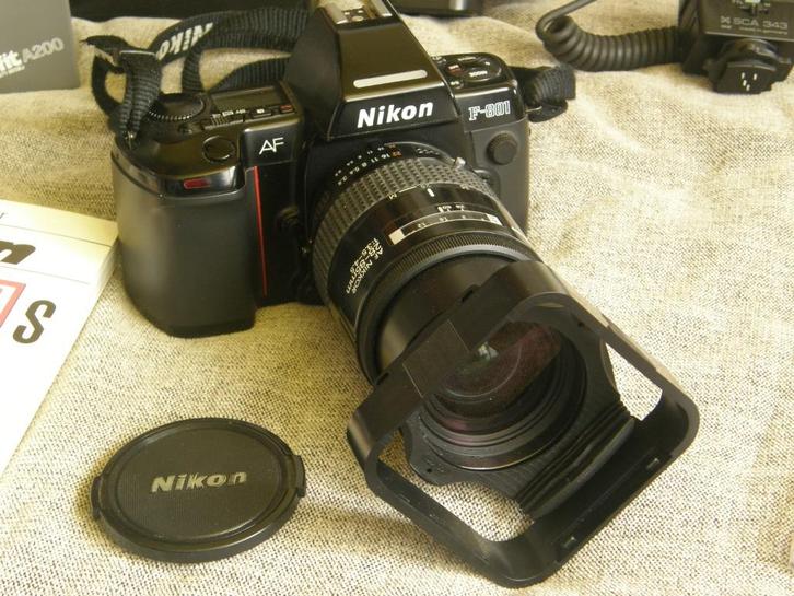 Camera Nikon F- 801, Audio, Tv en Foto, Fotocamera's Analoog, Gebruikt, Spiegelreflex, Nikon, Ophalen