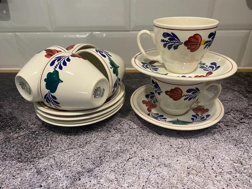 Boerenbont 7x kop en schotel Boch Boerenbond, Huis en Inrichting, Keuken | Servies, Zo goed als nieuw, Kop(pen) en/of Schotel(s)