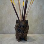 Pomeranian dwergkees 3D beeld pennenhouder, Ophalen of Verzenden, Nieuw, Dier