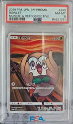 Pokemon X Munch Rowlett 290/SM-P PSA 8, Ophalen of Verzenden, Nieuw, Losse kaart