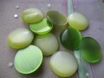 995/ geel/groene mexican opal cabochons, Ophalen of Verzenden, Nieuw, Overige typen