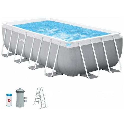 Intex zwembad 4 x 2 meter, met toebehoren, Tuin en Terras, Zwembaden, Zo goed als nieuw, 400 cm of meer, 200 tot 300 cm, Rechthoekig