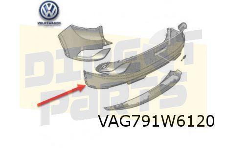 Volkswagen ID.4/ID.5 Achterbumper midden (GTX) (XN9 grey tec, Auto-onderdelen, Carrosserie en Plaatwerk, Bumper, Volkswagen, Achter
