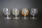 Set Cognac Glazen Gekleurd Parelmoer Glans 4 Stuks France, Huis en Inrichting, Keuken | Servies, Glas of Glazen, Ophalen of Verzenden