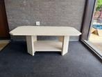 Rechthoekige travertin salontafel 120x60, Ophalen of Verzenden, Gebruikt, 75 tot 100 cm, 50 tot 75 cm