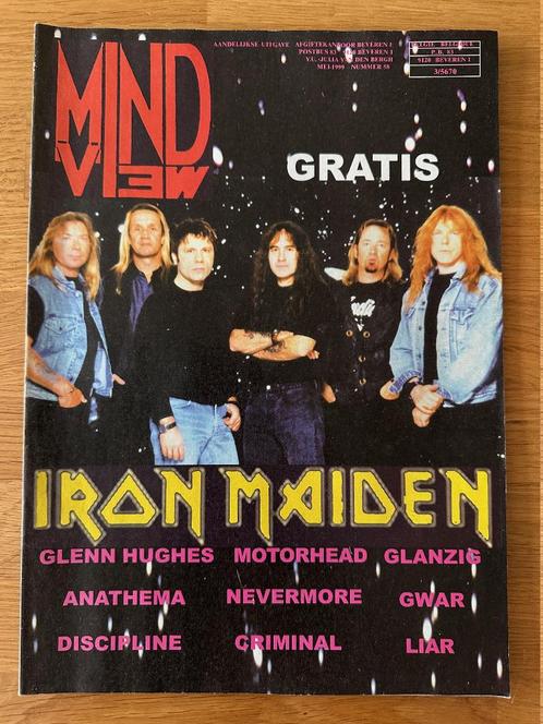 Mindview mei '99 nr. 58.  Metal tijdschrift (Iron Maiden), Verzamelen, Muziek, Artiesten en Beroemdheden, Zo goed als nieuw, Boek, Tijdschrift of Artikel