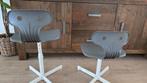 2 Grijze Bureaustoelen (kinderstoelen), Ophalen, Gebruikt, Grijs, Bureaustoel