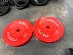 2 x 2,5 kg jordan Olympische halter schijven gewichten, Halterschijven, Gebruikt, Gewichten, Ophalen of Verzenden
