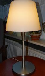 Tafellamp groot / glazen kap / matglans / dimbaar, Ophalen of Verzenden, Chique, Zo goed als nieuw, 50 tot 75 cm
