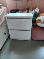 Nachtkastje, nieuw in doos. Hoogglans wit., Huis en Inrichting, Slaapkamer | Nachtkastjes, Ophalen, Nieuw, Hout, Minder dan 45 cm