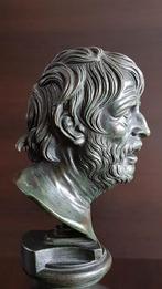 Bronzen buste studie van Seneca ,Italiaanse, Antiek en Kunst, Ophalen of Verzenden, Brons